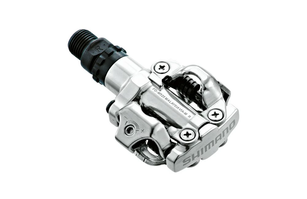 SHIMANO Pédales VTT SPD PD-M520 Argent 3 SHIMANO Pédales VTT SPD PD-M520 Argent